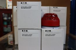 Ten boxed as new Eaton - Fulleon - ROLP, red body and red LED beacon/sounders (8210113FULL-0016X).