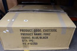 One boxed as new Fonz Mesh Desk Chair (CH0730) in black.