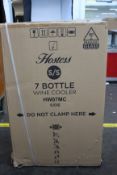 A boxed as new Hostess 7 Bottle Wine Cooler (HW07MC).