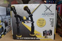 One boxed as new ABXCORE personal fitness trainer (Ab machine with virtual trainer).