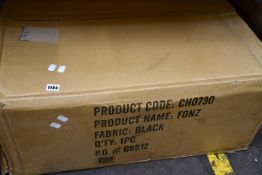 One boxed as new Fonz Mesh Desk Chair (CH0730) in black.