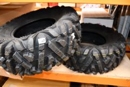 Two as new Moose utility division switchback tyres 26x9-12.
