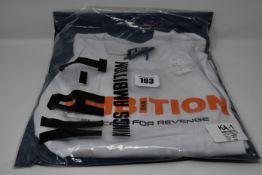 One man's as new Kings Ambition KA-1 t-shirt in white (XS, KW20-10).