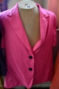 An as new Natasha Zinko slim fit pink short sleeve jacket (Size 34 - RRP £567).