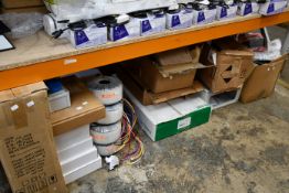 A quantity of miscellaneous electrical related items.