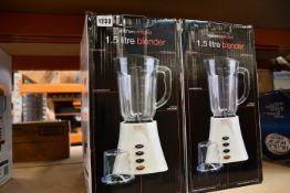 Four boxed as new Kitchen Perfected Table Blenders (1.5L).