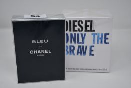 A Diesel Only the Brave eau de toilette (125ml) and a Bleu de Chanel eau de toilette (100ml).