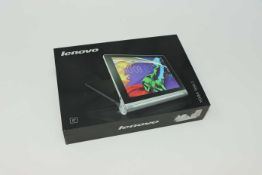 A pre-owned Lenovo YOGA Tablet 2-830F 16GB in Platinum (FRP clear, Boxed, No charger included).