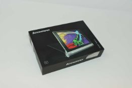 A pre-owned Lenovo YOGA Tablet 2-830F 16GB in Platinum (FRP clear, Boxed, No charger included).