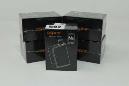 Five boxed as new Aspire Gusto Mini Pod Vape Kits (Boxes sealed) (Over 18's only).