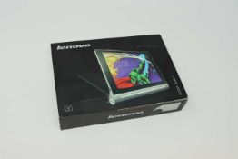 A pre-owned Lenovo YOGA Tablet 2-830F 16GB in Platinum (FRP clear, Boxed, No charger included).