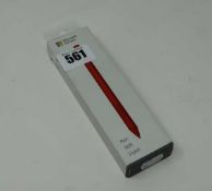 A boxed as new Microsoft Surface Pen in Red (Model: 1776) (Box sealed).