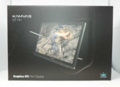 A boxed as new Huion Kamvas GT-191 Graphic Drawing Tablet with Screen, 8192 Pencil Pressure