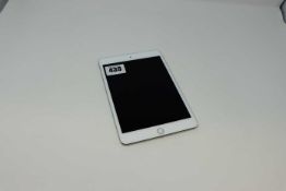 A pre-owned Apple iPad mini 4 (Wi-Fi Only) A1538 128GB in Silver (Serial: F9FXR0EBGHKK) (iCloud