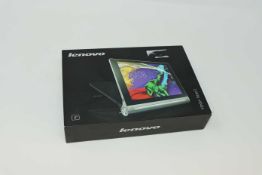 A pre-owned Lenovo YOGA Tablet 2-830F 16GB in Platinum (FRP clear, Boxed, No charger included).