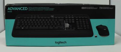 A boxed as new Logitech MK540 Advanced Wireless Keyboard and Mouse (Box sealed, some cosmetic damage