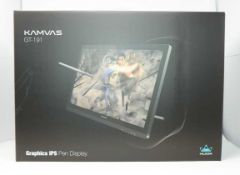 A boxed as new Huion Kamvas GT-191 Graphic Drawing Tablet with Screen, 8192 Pencil Pressure