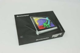 A pre-owned Lenovo YOGA Tablet 2-830F 16GB in Platinum (FRP clear, Boxed, No charger included).