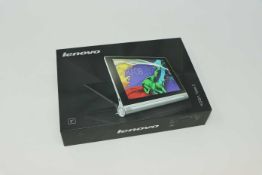 A pre-owned Lenovo YOGA Tablet 2-830L 16GB in Platinum (FRP clear, Boxed, No charger included).