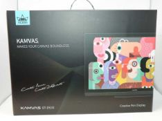 A boxed as new Huion Upgraded Kamvas GT-191 V2 8192 Level Battery-free Stylus Pen Display Drawing