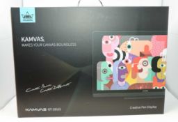 A boxed as new Huion Upgraded Kamvas GT-191 V2 8192 Level Battery-free Stylus Pen Display Drawing