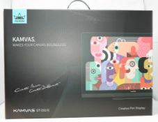 A boxed as new Huion Upgraded Kamvas GT-191 V2 8192 Level Battery-free Stylus Pen Display Drawing