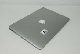 A pre-owned MacBook Air A1466 sold for parts (Serial: CPWSK3CMH3QD) (Liquid Damage, HD removed.