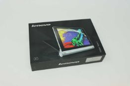 A pre-owned Lenovo YOGA Tablet 2-830L 16GB in Platinum (FRP clear, Boxed, No charger included).