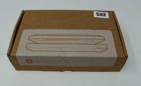 A boxed as new PhoneSoap Go UV Smartphone Sanitizer & Universal Charger in Indigo (Box opened).