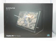 A boxed as new Huion Kamvas GT-191 Graphic Drawing Tablet with Screen, 8192 Pencil Pressure