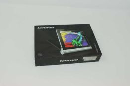 A pre-owned Lenovo YOGA Tablet 2-830L 16GB in Platinum (FRP clear, Boxed, No charger included).