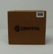 A boxed as new Griffin Universal USB-C Docking Station in Grey (Model: PW-339-SGY) (Box opened).