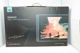 A boxed as new Huion Kamvas Pro 22 Graphics Drawing Tablet Monitor. Battery-Free Stylus, Pen Display
