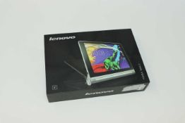 A pre-owned Lenovo YOGA Tablet 2-830F 16GB in Platinum (FRP clear, Boxed, No charger included).