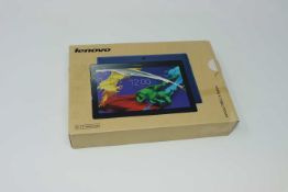 A pre-owned Lenovo Tab 2 A10-70 32GB in Blue (FRP clear, Boxed, No charger included).