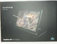 A boxed as new Huion Kamvas GT-191 Graphic Drawing Tablet with Screen, 8192 Pencil Pressure