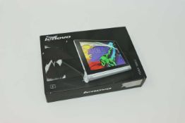 A pre-owned Lenovo YOGA Tablet 2-830F 16GB in Platinum (FRP clear, Boxed, No charger included).