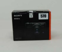 A boxed as new Sony Cyber-shot RX100 VII 20.1MP Compact Camera in Black (Model: DSC-RX100M7) (Box