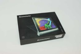 A pre-owned Lenovo YOGA Tablet 2-830F 16GB in Platinum (FRP clear, Boxed, No charger included).