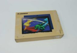 A pre-owned Lenovo Tab 2 A10-70 32GB in Blue (FRP clear, Boxed, No charger included).