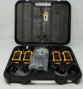A pre-owned Motorola TLKR T80 Extreme Walkie Talkie Quad Pack.