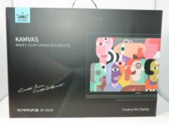 A boxed as new Huion Upgraded Kamvas GT-191 V2 8192 Level Battery-free Stylus Pen Display Drawing