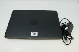 A pre-owned HP Probook 640 G1 in Black (Serial: 5CG4421NW4) (Will not charge. SSD wiped, no OS