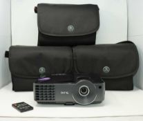 Three pre-owned BenQ MS502 DLP Projectors with cables and Tech Air carry cases.