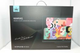 A boxed as new Huion Upgraded Kamvas GT-191 V2 8192 Level Battery-free Stylus Pen Display Drawing