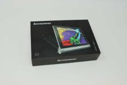 A pre-owned Lenovo YOGA Tablet 2-830F 16GB in Platinum (FRP clear, Boxed, No charger included).