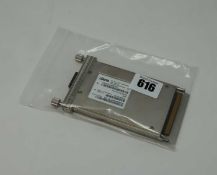 A pre-owned Ciena 160-9114-900 002 WOTRC0BFAA CFP Transceiver (Untested, sold as seen).