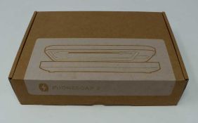 A boxed as new PhoneSoap 3 UV Smartphone Sanitizer & Universal Charger in Orchid (Box opened).