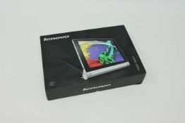 A pre-owned Lenovo YOGA Tablet 2-830F 16GB in Platinum (FRP clear, Boxed, No charger included).