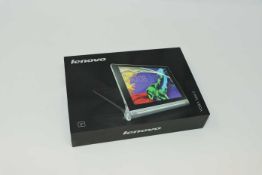 A pre-owned Lenovo YOGA Tablet 2-830L 16GB in Platinum (FRP clear, Boxed, No charger included).